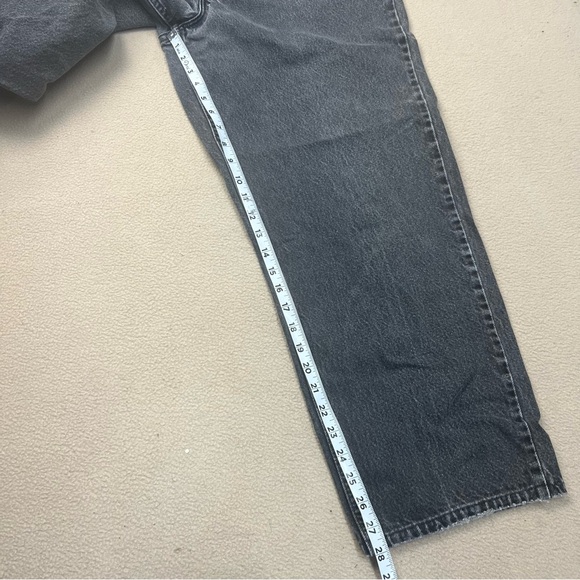 Levi's 560 Jeans 38x32 Mens Loose Fit Straight Leg Black 36x28 Actual Vtg USA - Picture 2 of 7